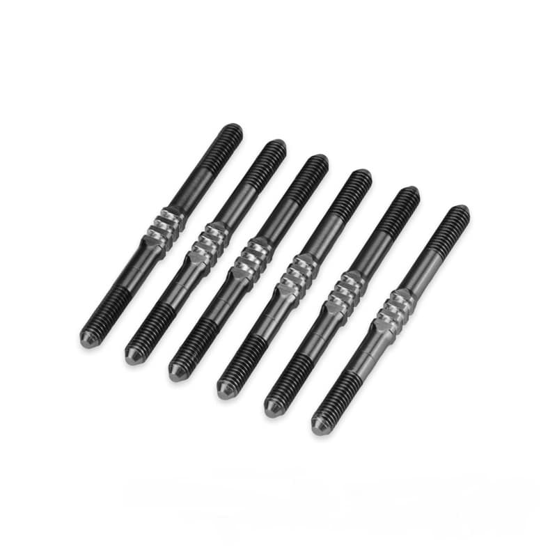 Jconcepts Associated B6.4 B6.4D Fin Titanium Turnbuckle Set 3.5 x 46mm Black image 0