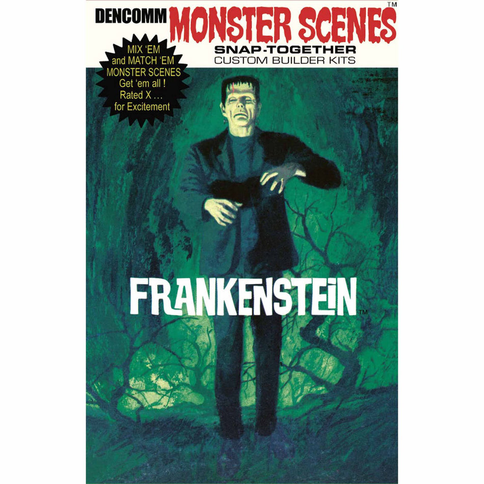 Atlantis 1/13 Monster Scenes Frankenstein Figure Snap Together Model Kit D633