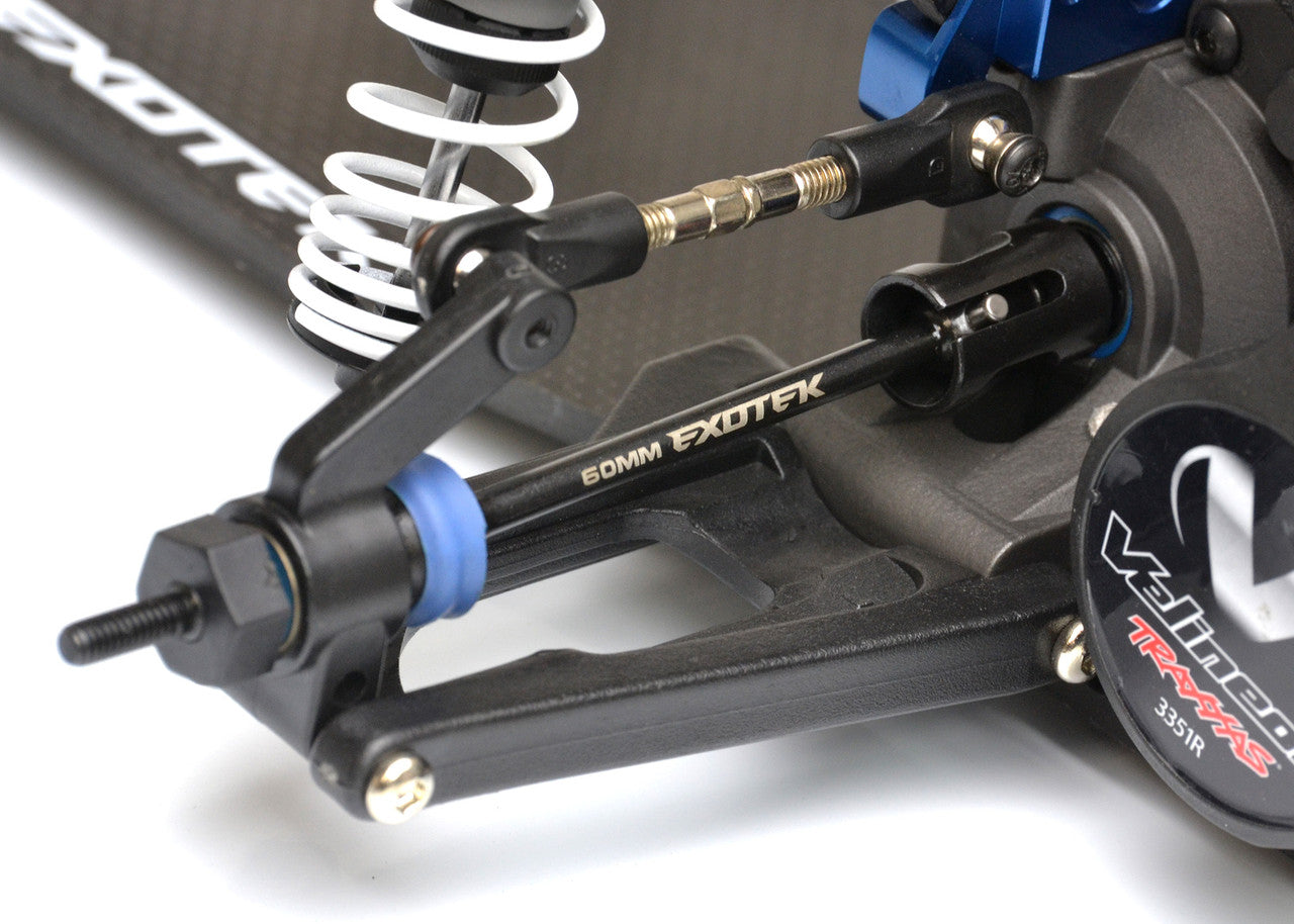 Exotek Steel CVA Axle Set v3 Traxxas Drag Slash / Bandit w/new 2.5mm pins 2264 image 1