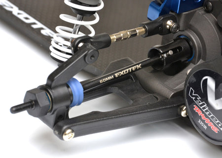 Exotek Steel CVA Axle Set v3 Traxxas Drag Slash / Bandit w/new 2.5mm pins 2264 image 1
