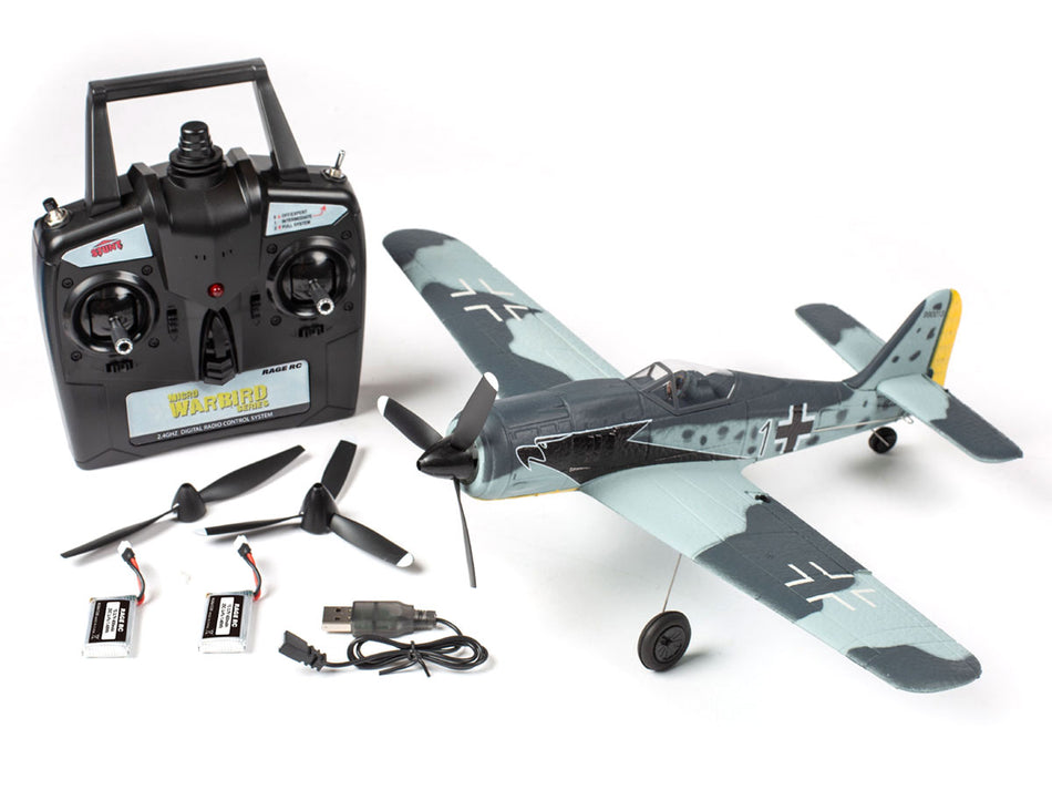 Rage RC Focke-Wulf Fw 190 Micro RTF Airplane with PASS Stability System 1308 image 0