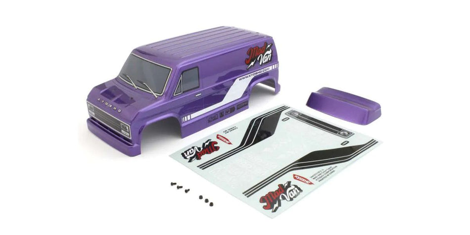 Kyosho Mad Van VE Decoration Body Set Purple FAB502PL image 0
