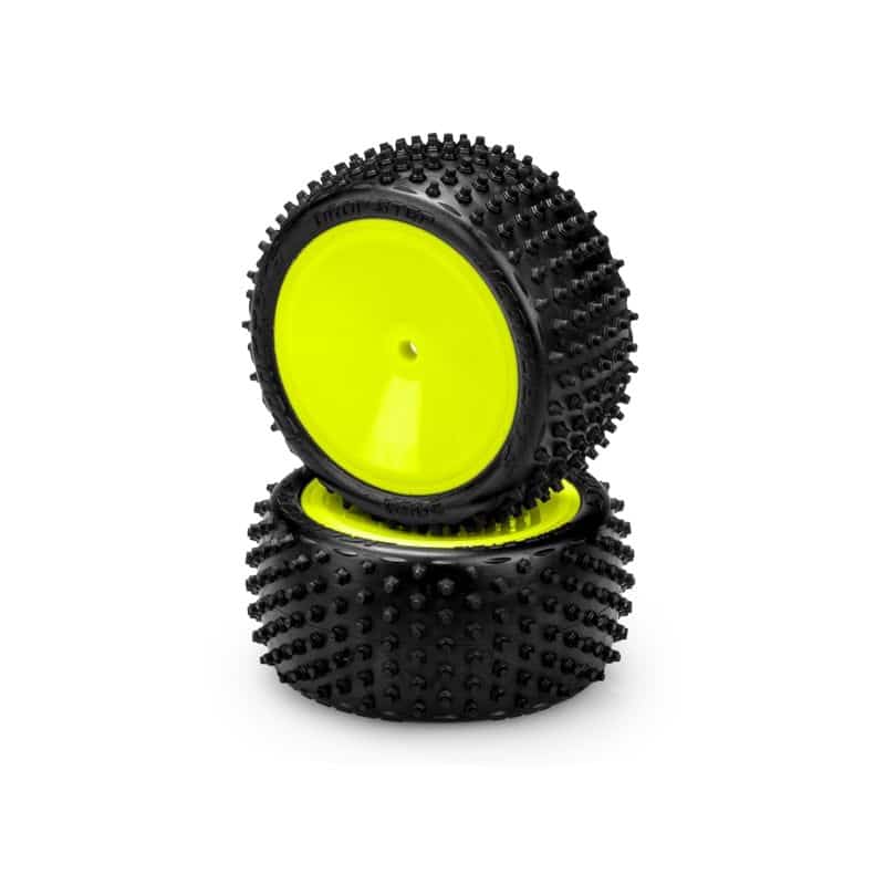 Jconcepts Drop Step Pink Compound Mounted 3348Y Wheel Rear 2wd &amp; 4wd 3059201021 image 0