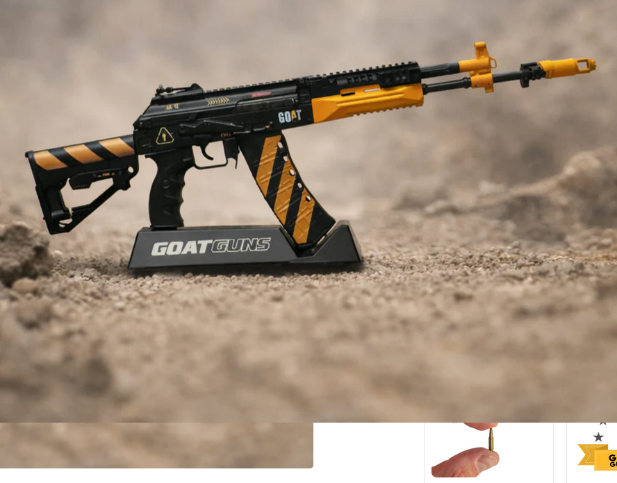 GoatGuns 1/3 Scale Die Cast AK12 Construction Model Rifle Limited 900 Made