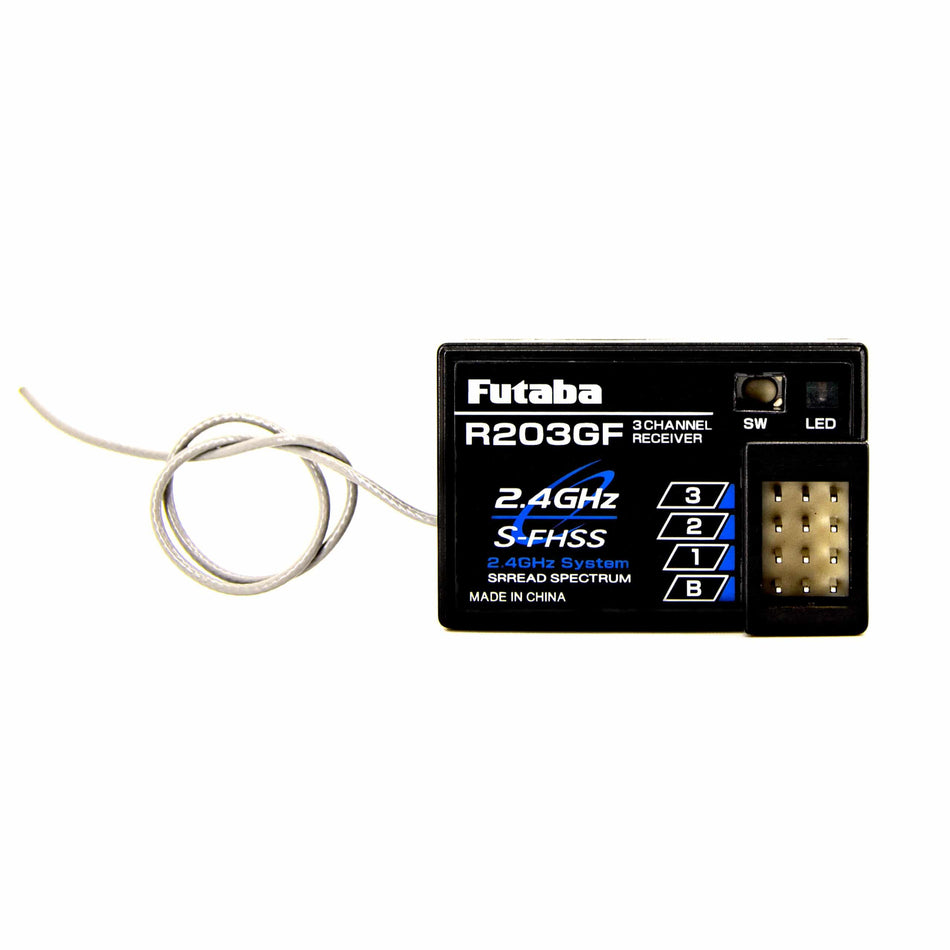 Futaba R203GF 2.4GHz S-FHSS 3-Channel Receiver FUT01102237-3 image 0