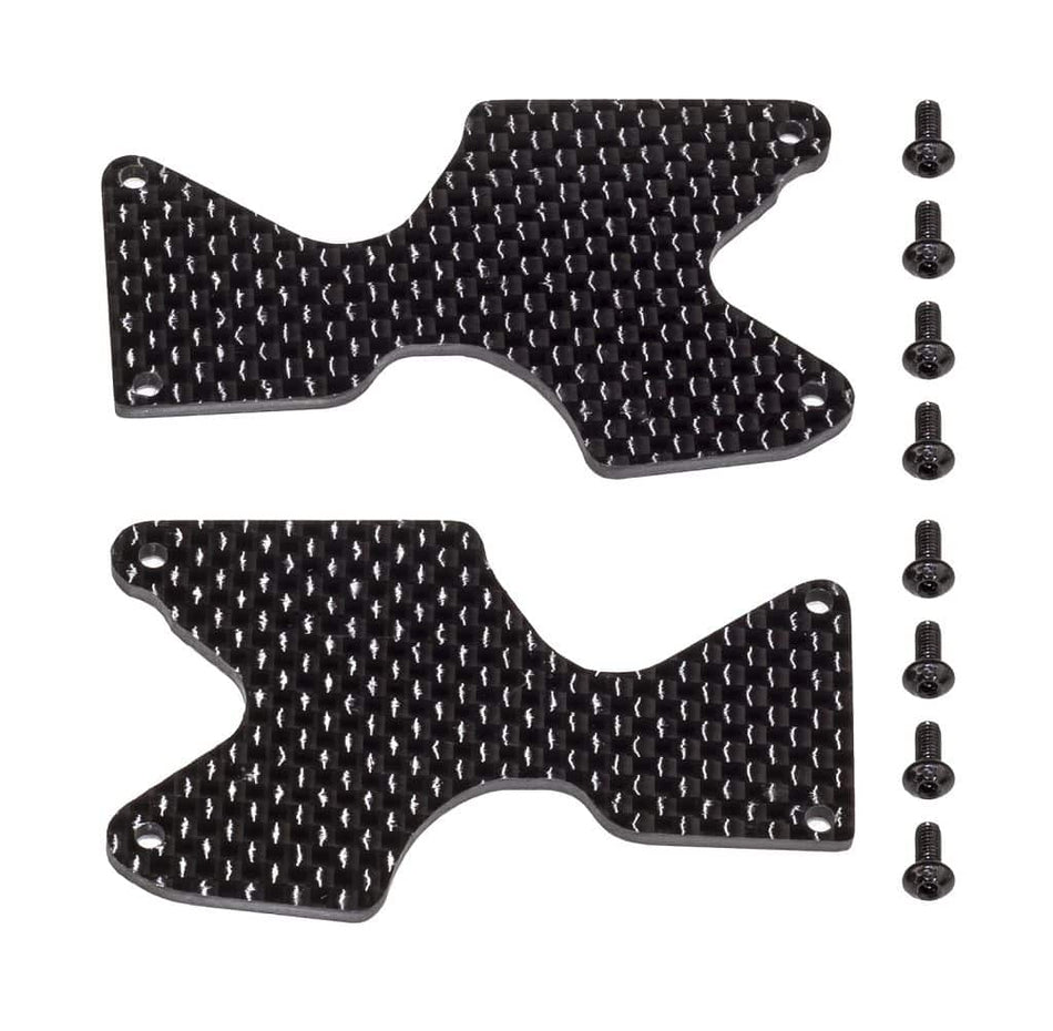 Associated FT Rear Suspension Arm Inserts Carbon Fiber RC8B4.1 RC8B4.1e 81668 image 0
