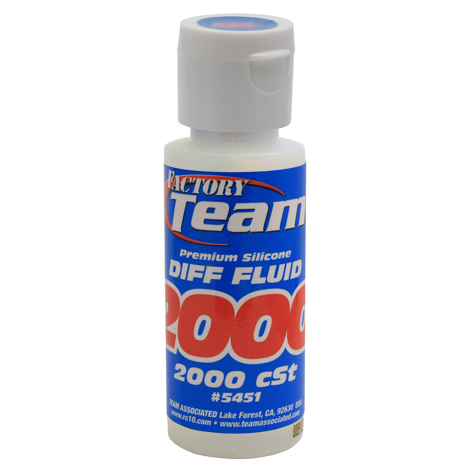 Team Associated Factory Team 2,000wt (cst) Silicone Diff Fluid 2oz ASC5451 5451 image 0