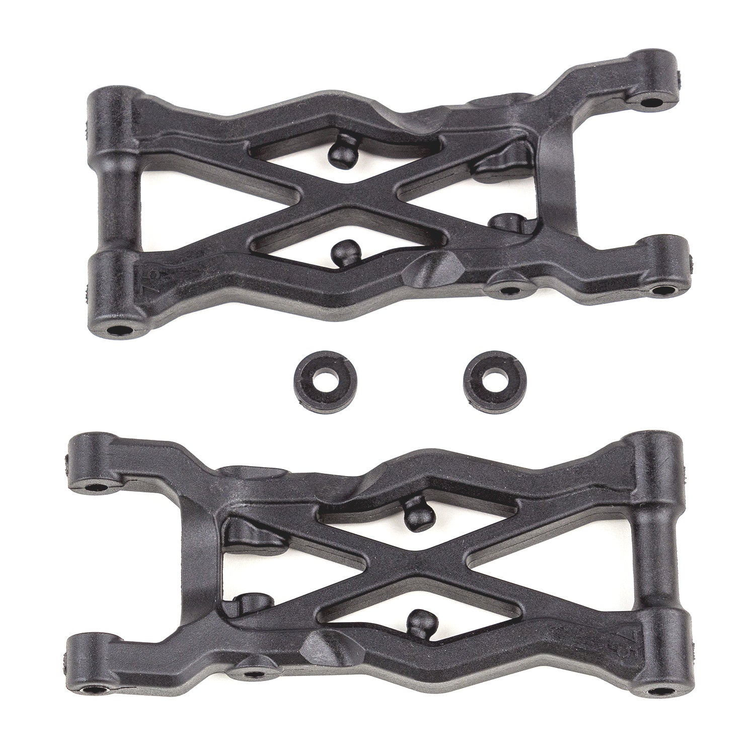 Team Associated 75mm Carbon Hard Rear Arms B6.4 B6.4D ASC91874 91874 image 0