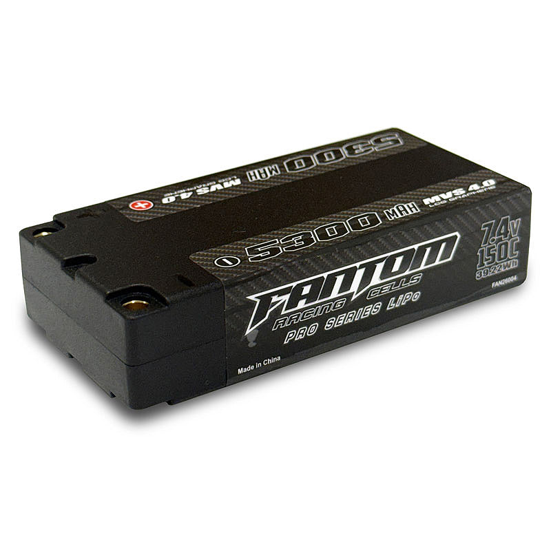 Fantom MVS 4.0 5300mah 150C 7.4v HV Graphene Pro Shorty Lipo Battery FAN26004 image 0