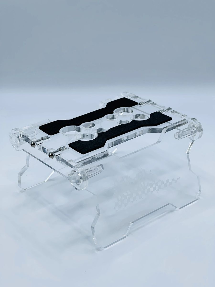 Klinik RC Folding RC Car Stand for 1/18 to 1/10 Scale Cars/Trucks Clear image 0