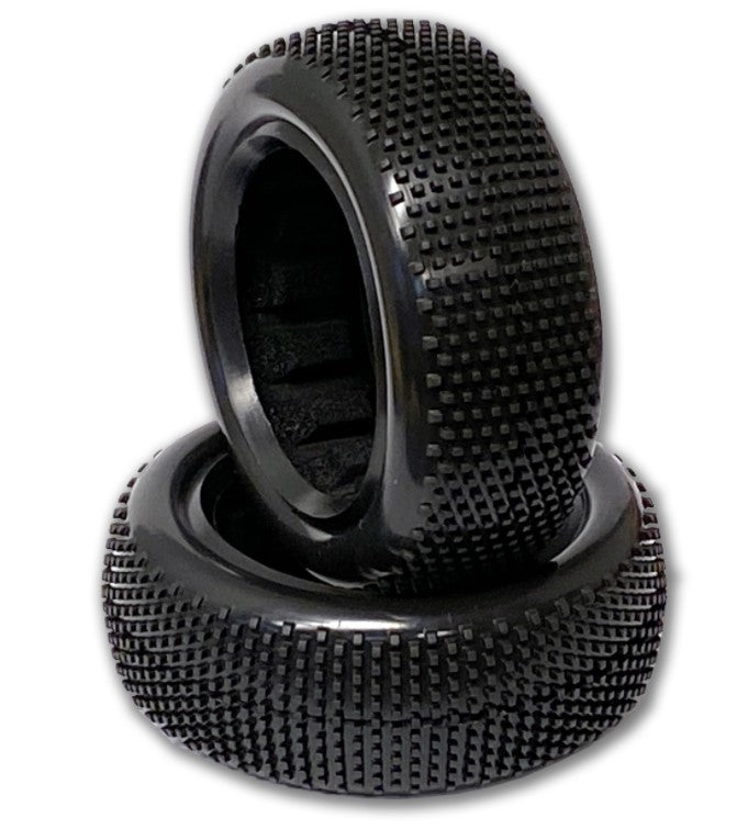 Raw Speed Super Mini 2wd Front Buggy Tires Green Super Soft 100109SSB image 0
