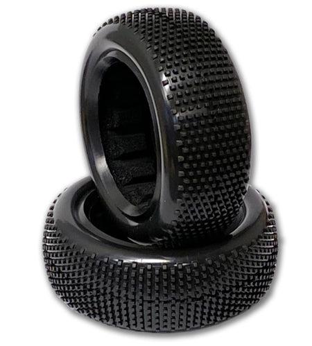 Raw Speed Super Mini 2wd Front Buggy Tires Green Super Soft 100109SSB image 0