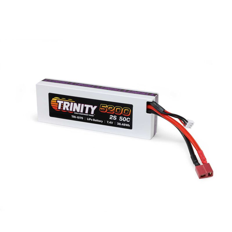Trinity 7.4V 5200mAh 2S 50C T-Plug LiPo Battery Mudboss 2025 Version TRI-1070 image 0