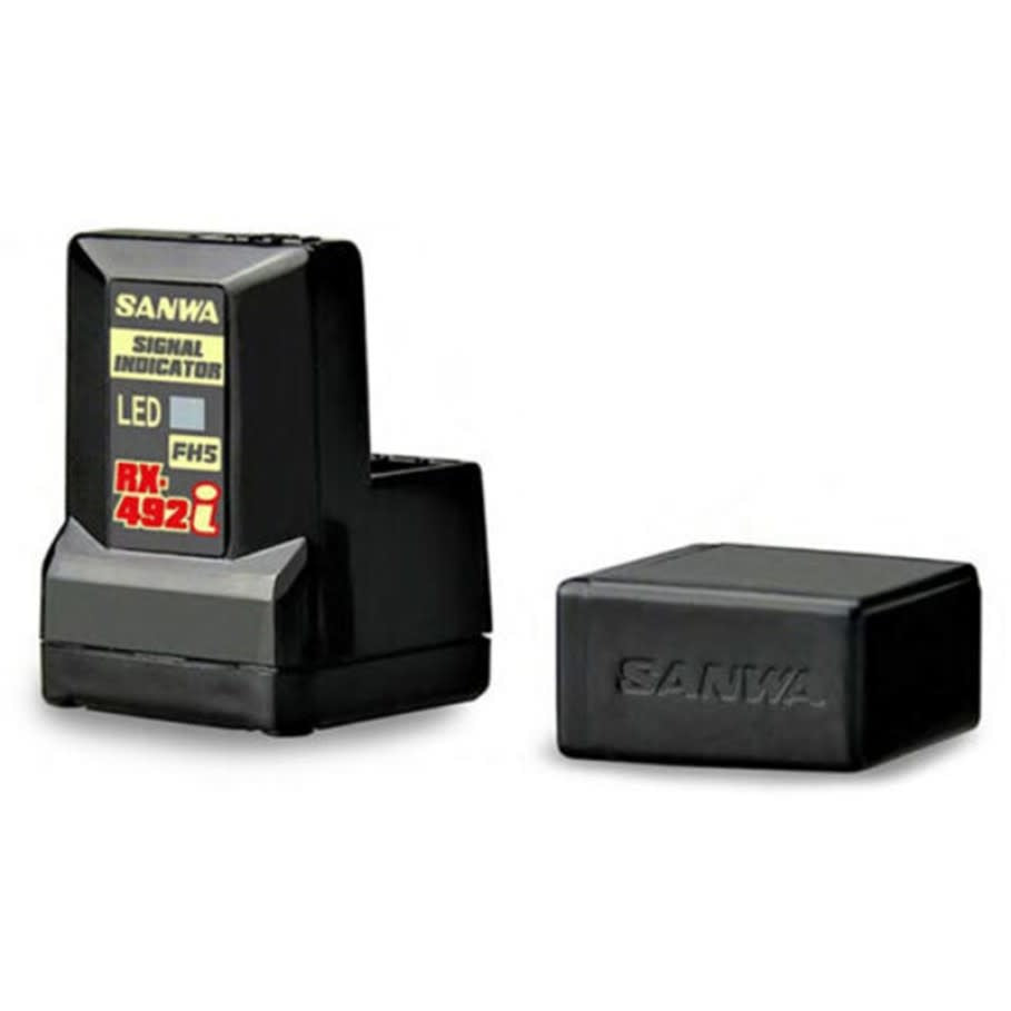 Sanwa RX-492i 4-Channel Receiver for M17/MT-5 w/Built-in Antenna 107A41385A image 0