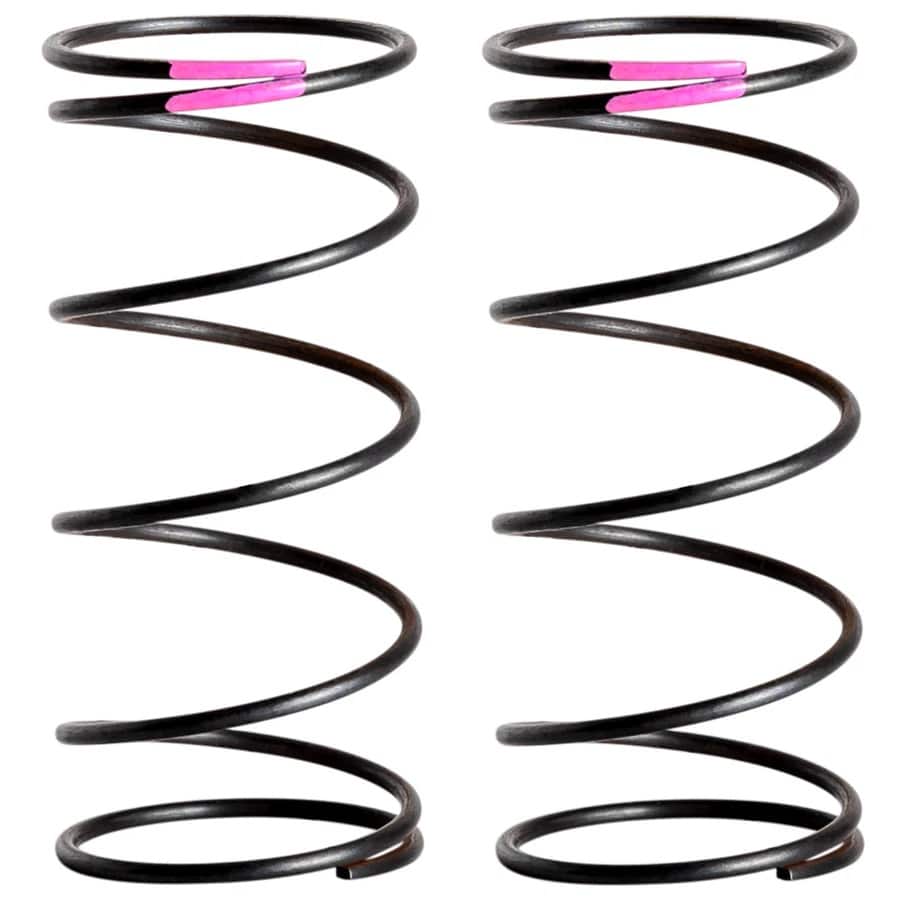 1UP Racing X-Gear 13mm Buggy Front Springs, 3X Hard 6.00T Pink 10517 image 0