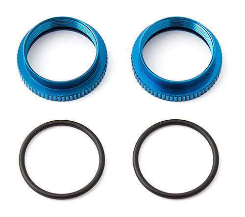 Team Associated 1/8 Scale Aluminum 16mm Shock Collars (2pc) 81221