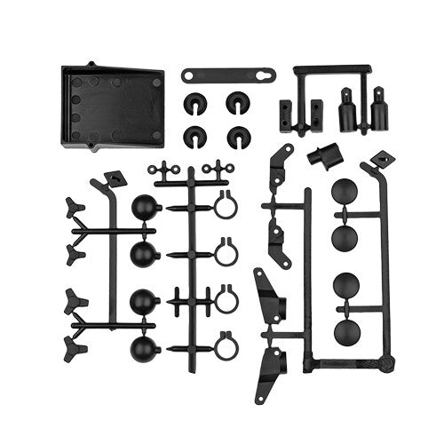 Team Associated RC10 Classic Steering Blocks Rear Hubs Accessory Part Black 6653