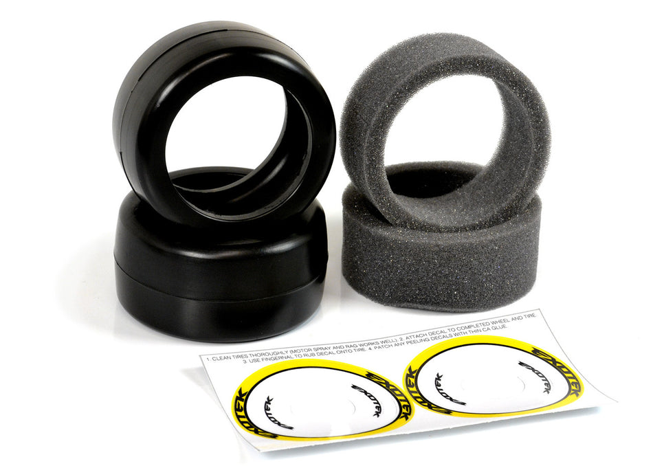 Exotek F1 Front Rubber Belted Tires w/Foams V2 40X Yellow Firm 2193 image 0