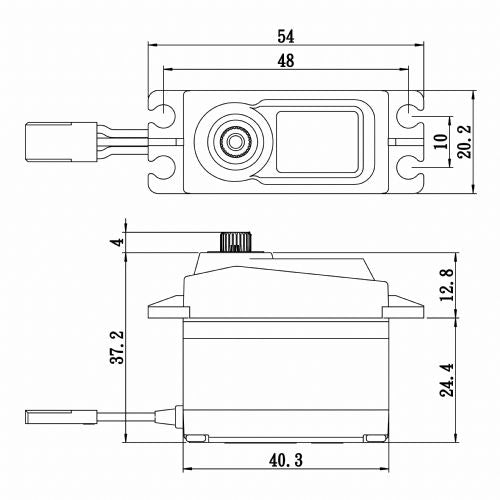 Savox SA-1256TG Plus Standard Size Digital Servo w/ Soft Start &amp; Aluminum Horn image 1