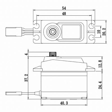 Savox SA-1256TG Plus Standard Size Digital Servo w/ Soft Start &amp; Aluminum Horn image 1