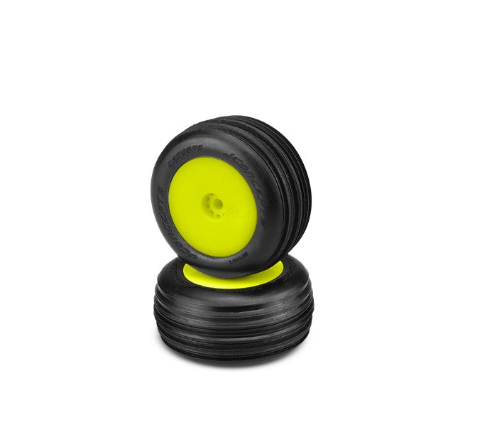 Jconcepts Green Carvers Mounted on Yellow Wheels for Mini-T 2.0 JCO31012291 image 0