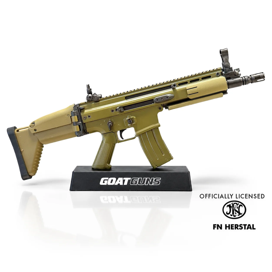 GoatGuns 1/3 Scale Die Cast Model FN HURSTAL SCAR in OD Green 1 of 900 Made