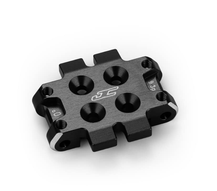 Jconcepts Aluminum Front Bulkhead for B7 B7d Buggy 0 Degree 9.3g Black 51822 JCO51822 image 0