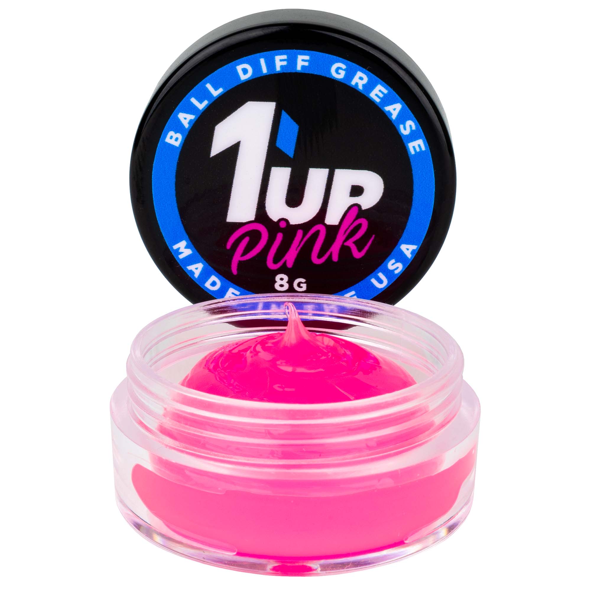 1UP Pink Ball Diff Grease in Clear XL 8g Jar 120602 image 0
