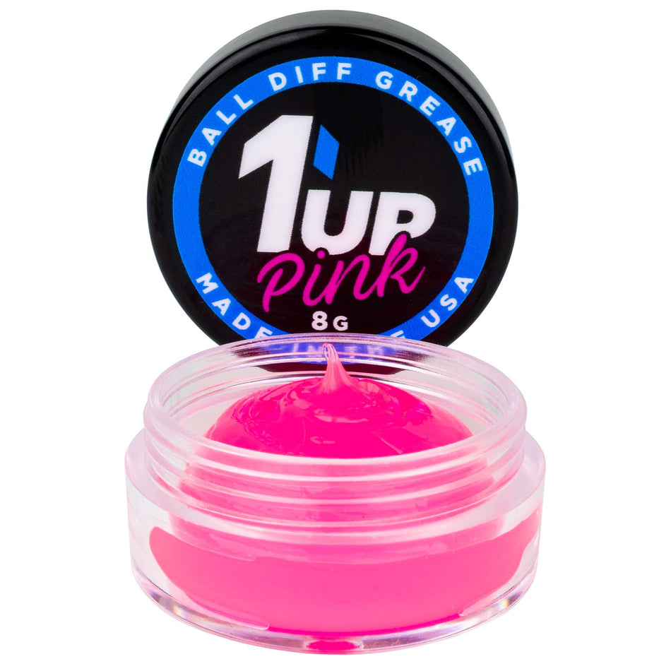 1UP Pink Ball Diff Grease in Clear XL 8g Jar 120602 image 0