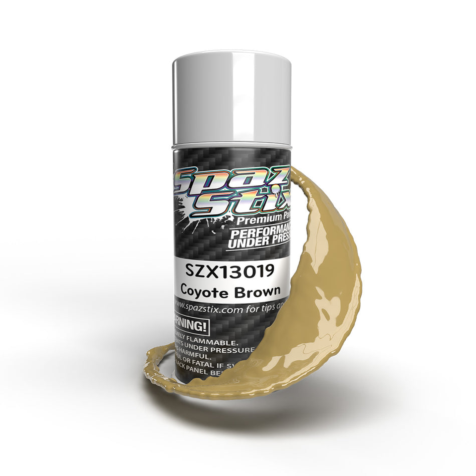 Spaz Stix Coyote Brown Aerosol Spray Paint 3.5oz Can SZX13019 image 0