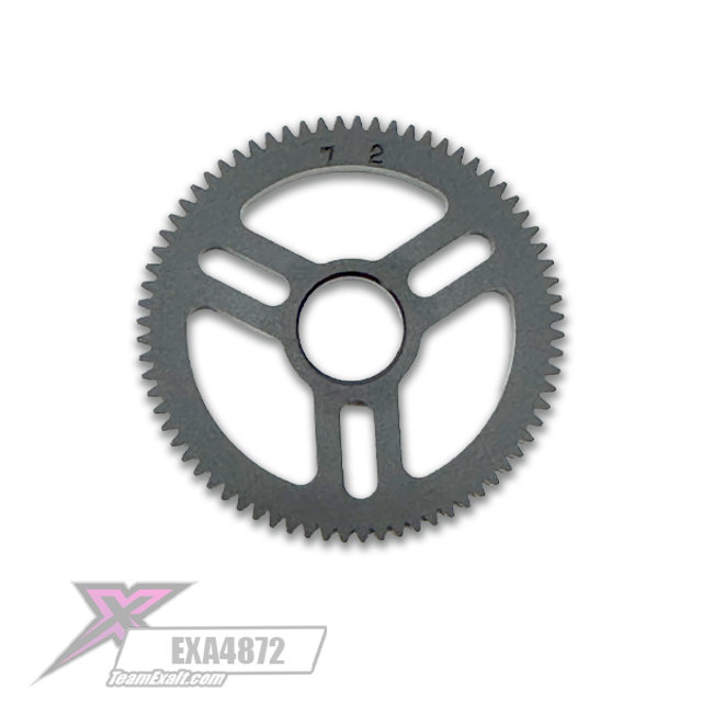 Team Exalt X-tra Light-Speed Machined Delrin 72t (Tooth) 48p Spur Gear EXA4872 image 0