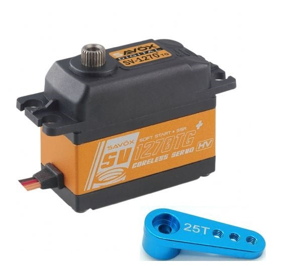 Savox SV-1270TG Plus High Voltage Monster Torque Titanium Servo w/Aluminum Horn image 0