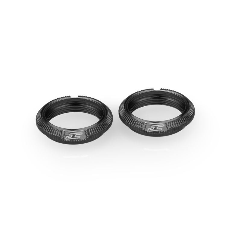 JConcepts Team Associated Fin Aluminum 13mm Shock Collars (2pc) Black 27022 image 0