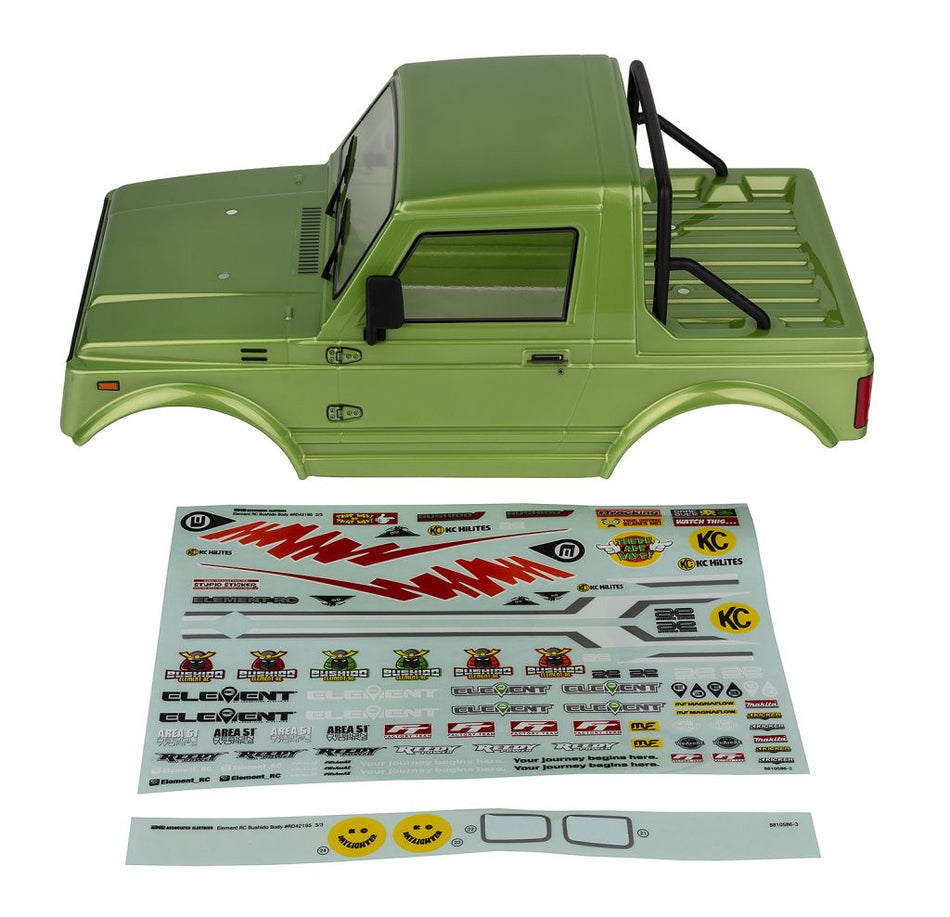 Team Associated Enduro Bushido Body Set Painted Green 42195 image 0