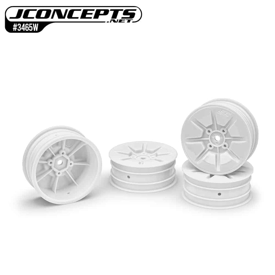 Jconcepts Pioneer Front 2wd 2.2 Buggy Wheel WHITE for B7/B7D (AE offset) 3465W image 0