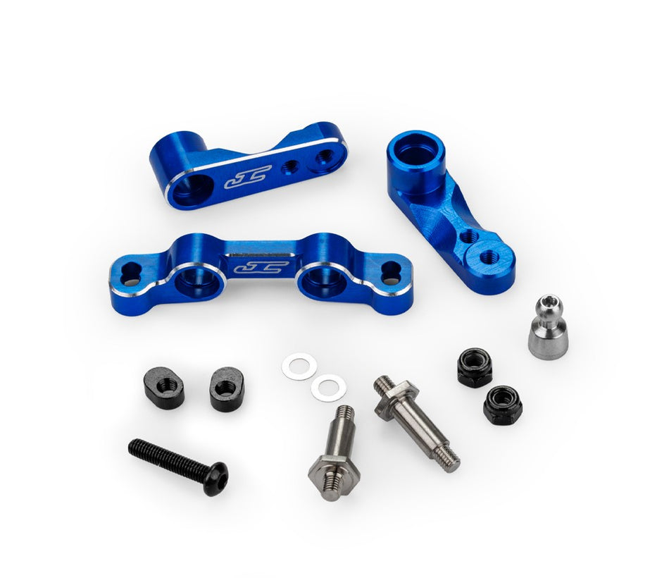 Jconcepts Steering Kit (Blue) for Team Associated B7 &amp; B7D Buggy 52091 image 0