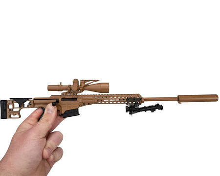 GoatGuns 1/3 Scale Die Cast Barrett MRAD MK22 Model Rifle Tan MK22-TAN image 1