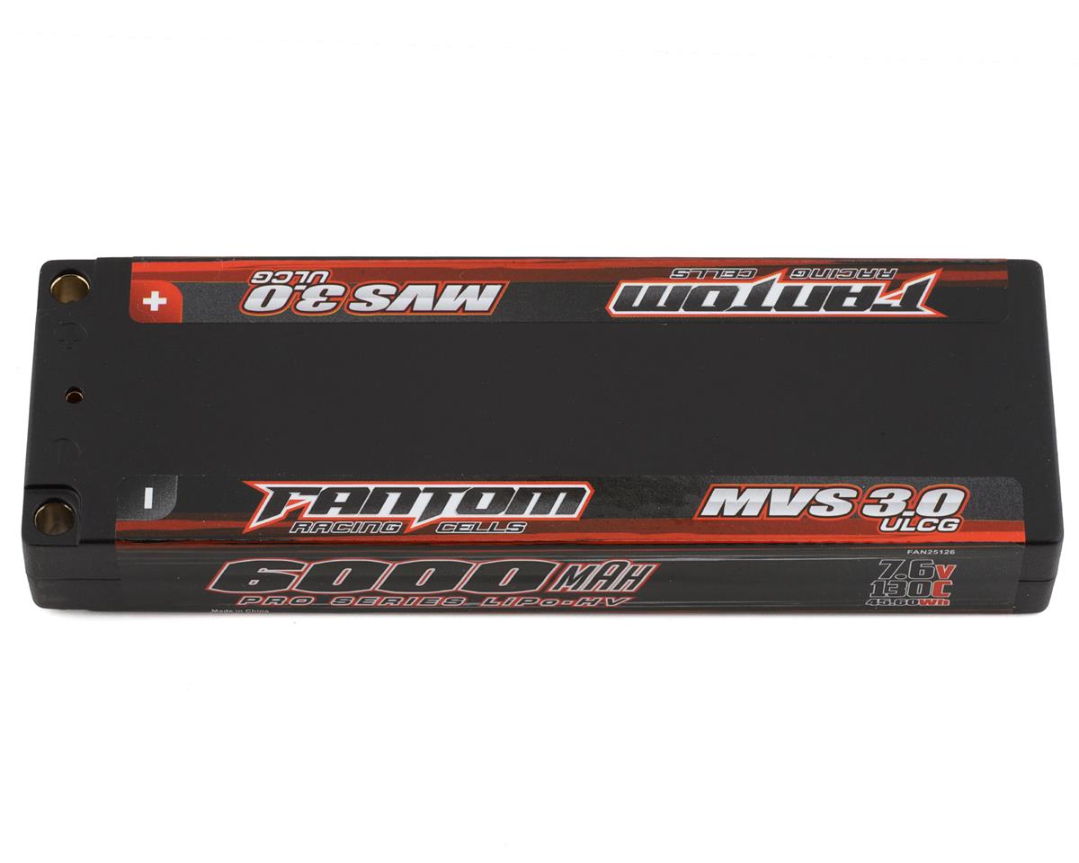 Fantom Pro HV MVS 3.0 2S 7.6v 6000mAh 130C Low Profile Lipo Battery FAN25126 image 0