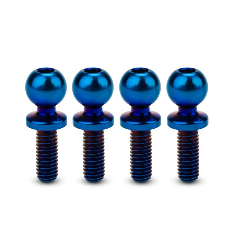 Jconcepts 5.5 x 8mm Titanium Ball-Stud Blue 4pc B7 B6 T6 SC6 DR10 SR10 51331 JCO51331 image 0