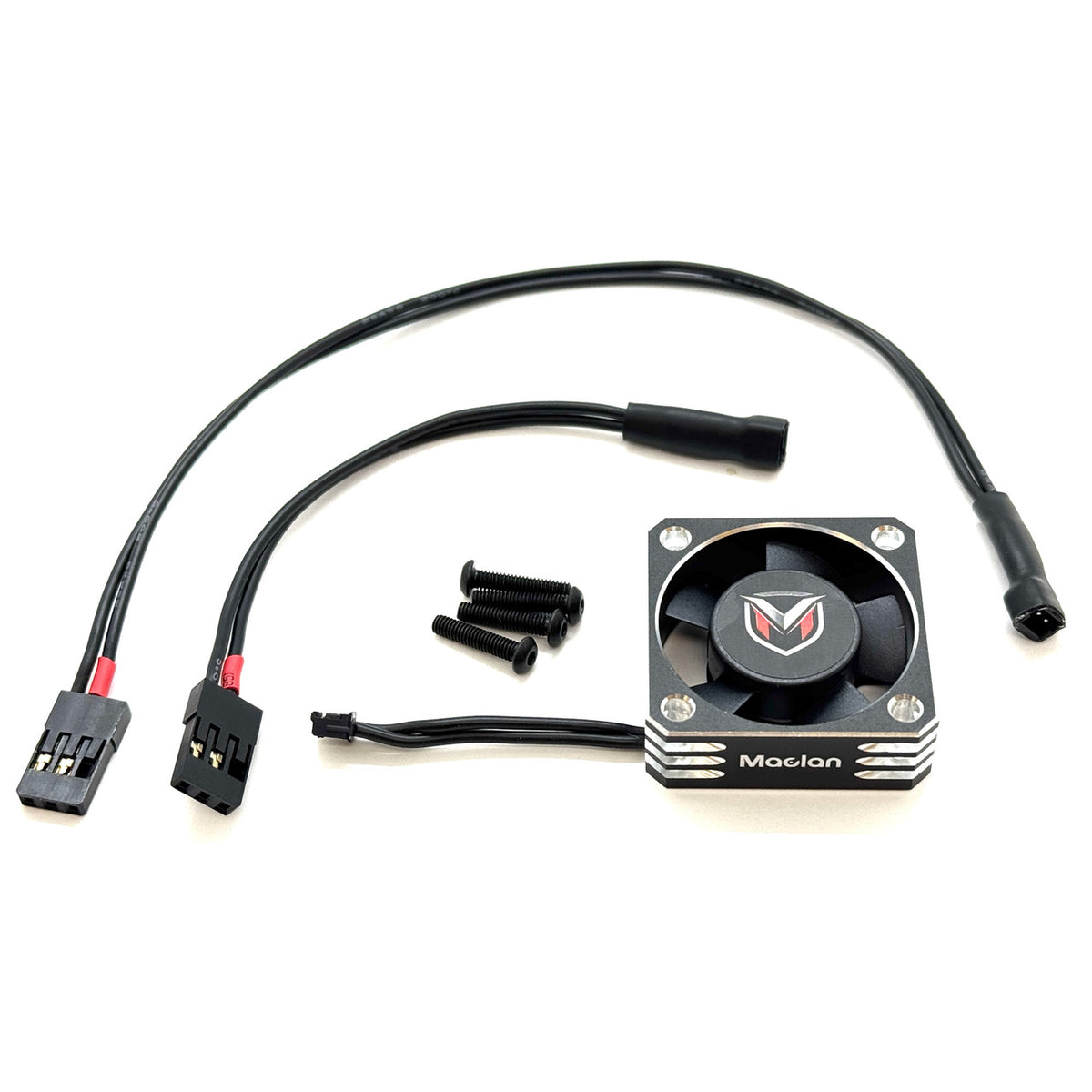 Maclan Hurricane V2 Aluminum 30mm Fan Black/Silver MCL4366 image 0