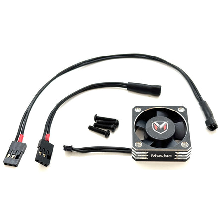 Maclan Hurricane V2 Aluminum 30mm Fan Black/Silver MCL4366 image 0