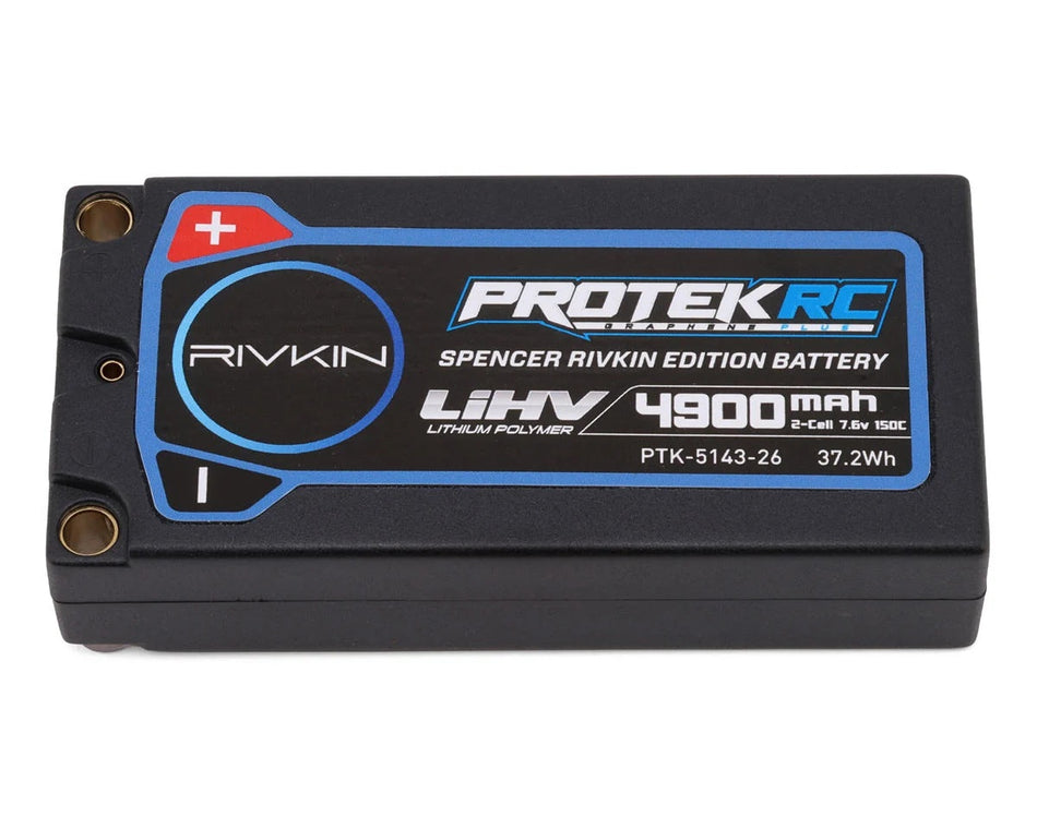 ProTek 4900mah 7.6v 150c 2s SG3 ULCG Si-RIVKIN Shorty Lipo Battery PTK-5143-26