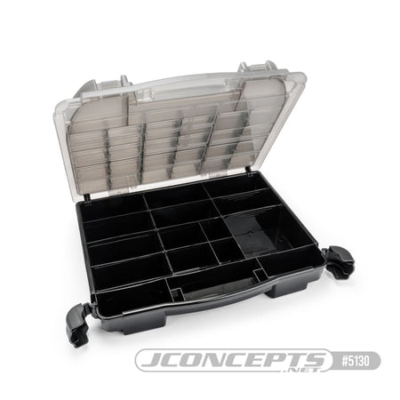Jconcepts Tool Box w/ Upper Storage Black/Smoke Gray Fits RC Tools Parts 513028 JCO513028 image 1