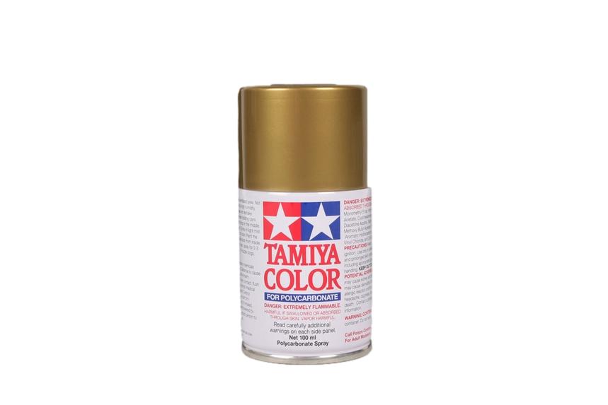 Tamiya Polycarbonate Lexan Paint PS-13 Gold 100ml Spray Can TAM86013 86013 image 0
