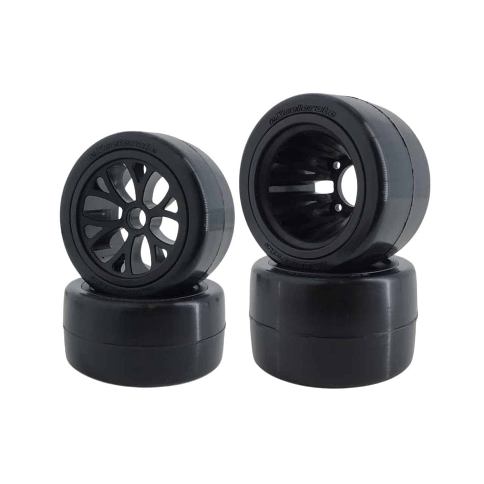 eXcelerate WGT-R Front/Rear Set of 4 Pre-Mount Rubber Tires (CS/CM) XCE-3077 image 0