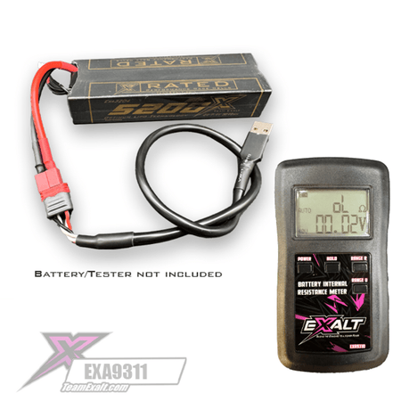 Team Exalt Cable w/T Plug (Dean's) For Battery "IR" Checker EXA9311 image 0