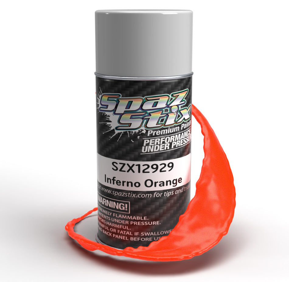Spaz Stix Inferno Orange Spray Paint 3.5oz Can SZX12929 12929 image 0