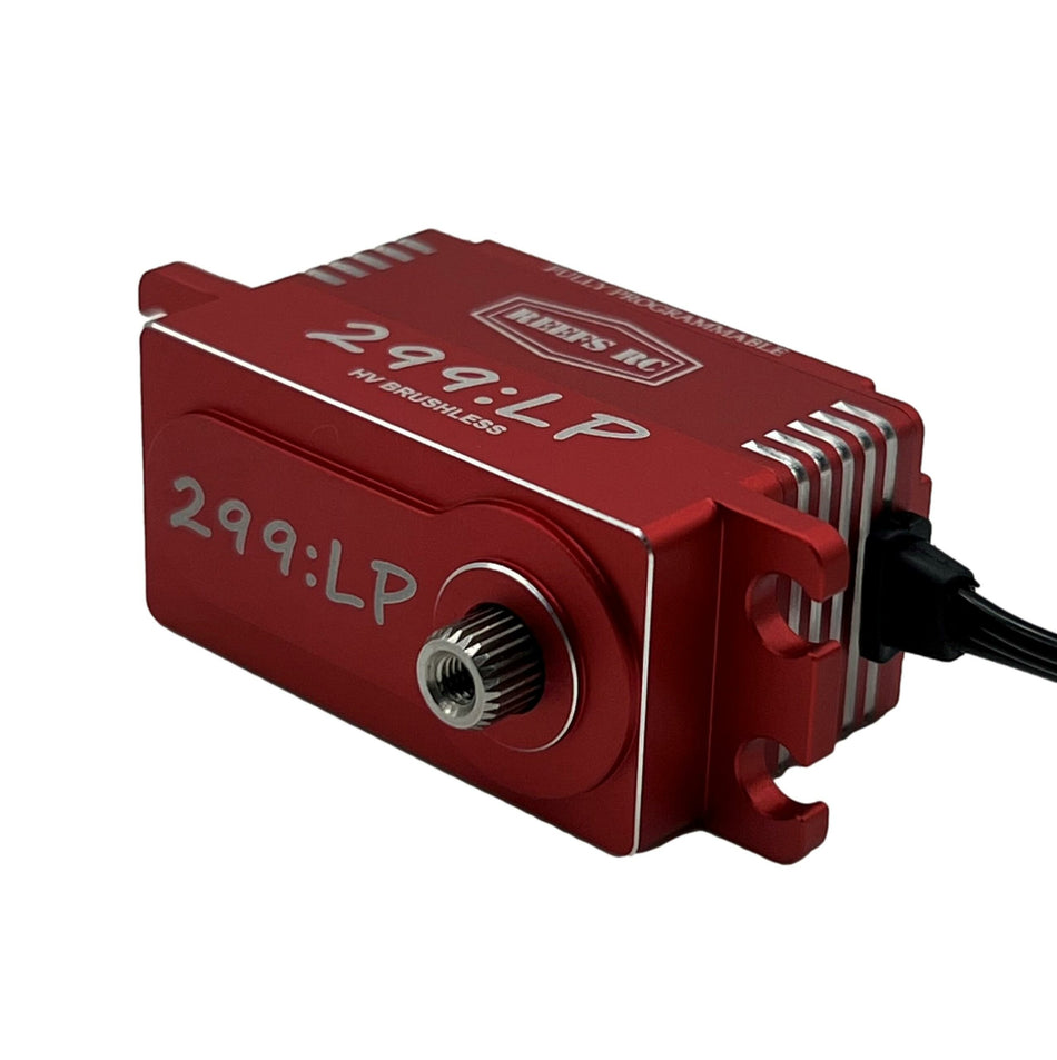 Reefs RC 299LP Special Edition Red High Speed-Torque Low Profile Servo REEFS130 image 0