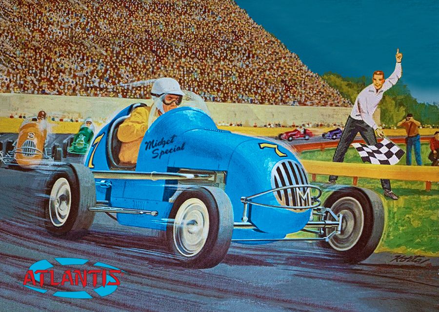 Atlantis 1/20 Scale Midget Racer Plastic Model Kit M110