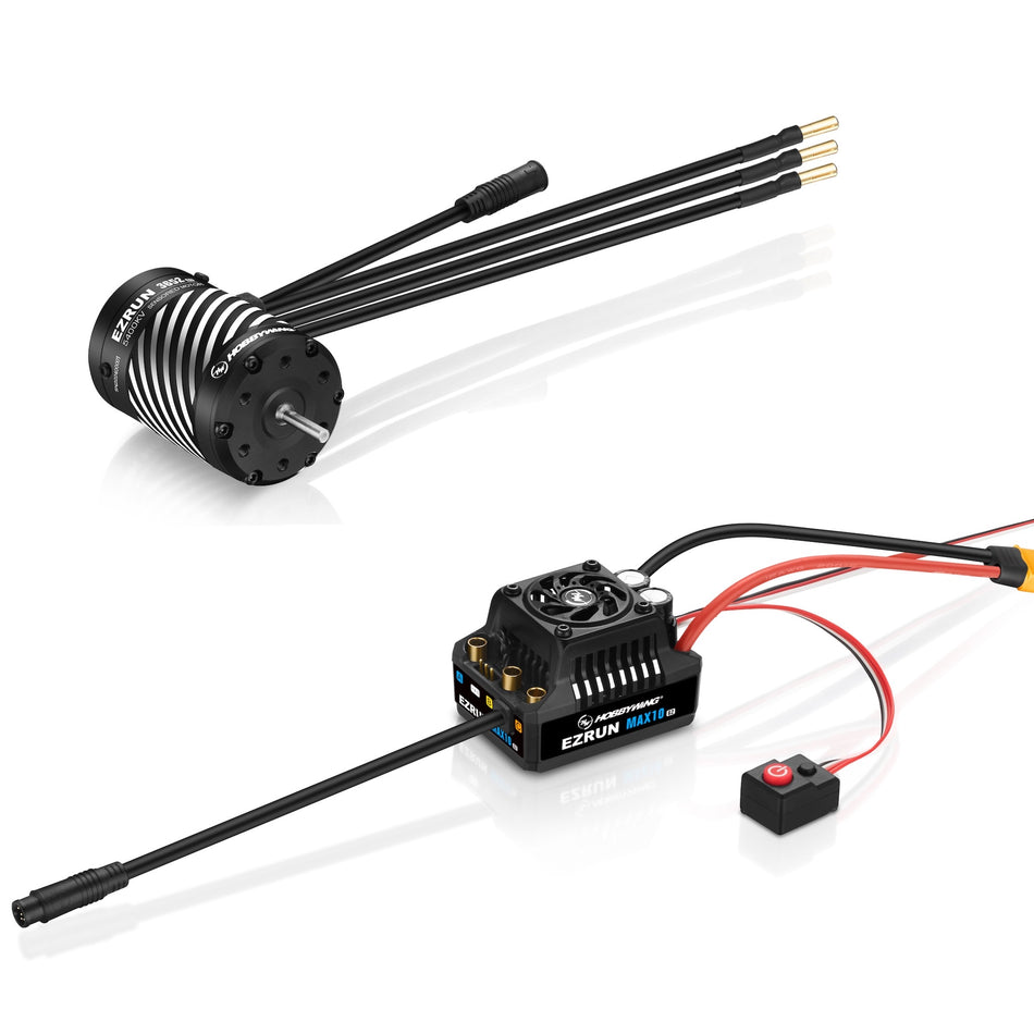 Hobbywing EZRun MAX10 G2 80A ESC Combo w/5400kv 3652SD Brushless Motor 38020348 image 0